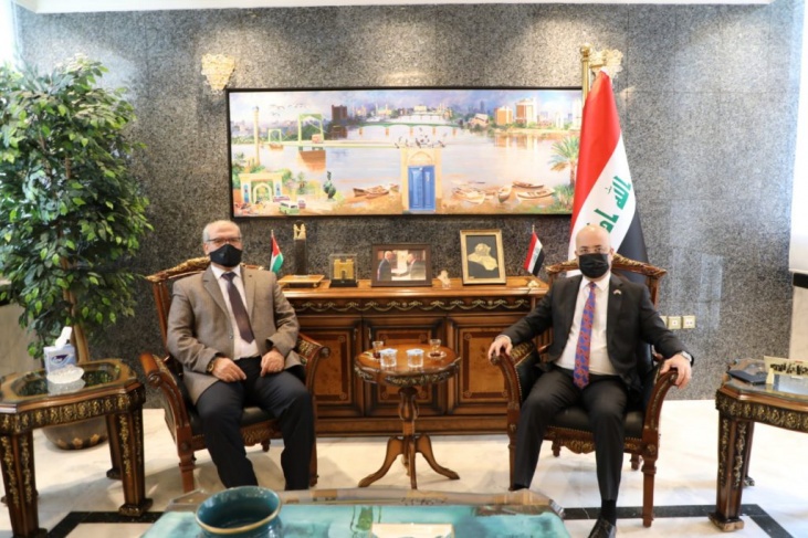 العذاري يستقبل رئيس لجنة الأخوّة الفلسطينية العراقية