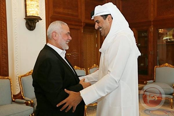 هنية يهنئ أمير قطر باليوم الوطني