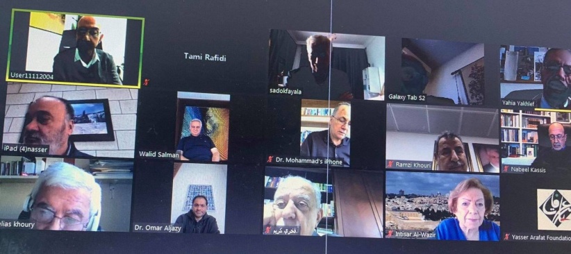 الإجتماع الـ47 لمجلس إدارة مؤسسة ياسر عرفات عبر تطبيق زوم