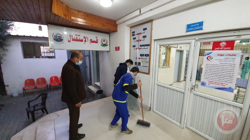 شظايا الصورايخ الاسرائيلية تصل مشفى الاطفال بغزة