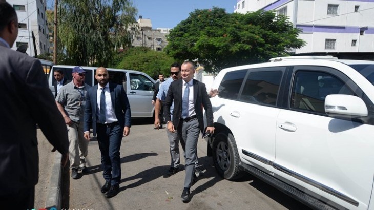 منسق عملية السلام في الشرق الاوسط يزور قطاع غزة
