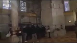فيديو- سلطات الاحتلال توقف أعمال الترميم والصيانة في الأقصى