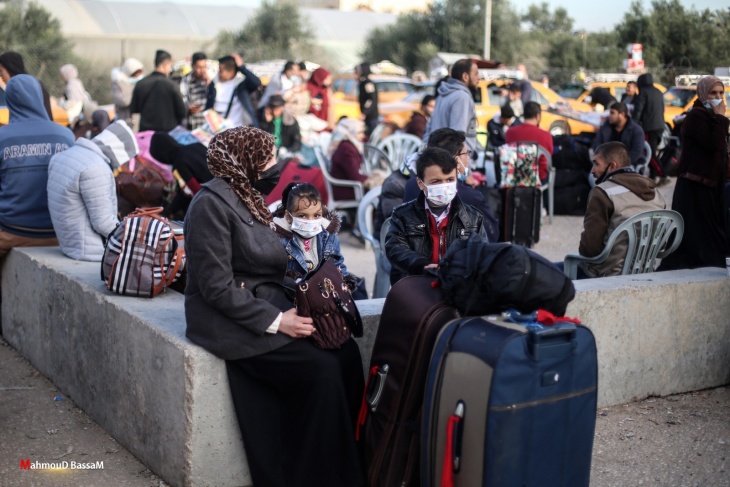 نحو 1800 فلسطيني تمكنوا من السفر عبر معبر رفح خلال الاسبوع الماضي