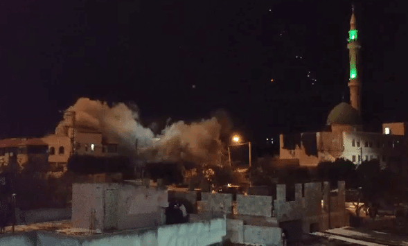  الاحتلال يفجر منزل الأسير محمد كبها  جنوب غرب جنين