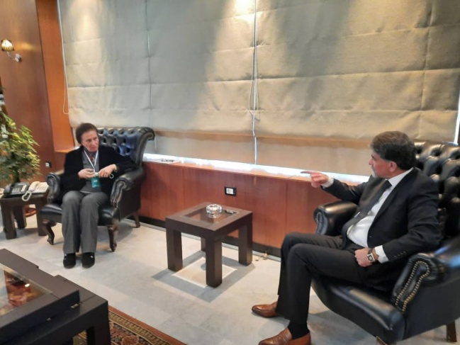 السفير عبد الهادي يبحث مع وزيرة الشؤون الاجتماعية السورية أوضاع المخيمات الفلسطينية