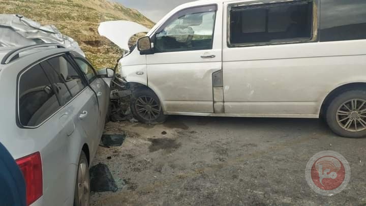 6 اصابات في حادث سير شرق بيت لحم