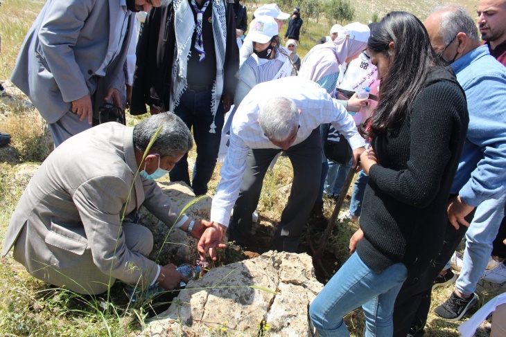 إحياء اليوم الوطني للبيئة الفلسطينية في محمية جبل طمون في طوباس