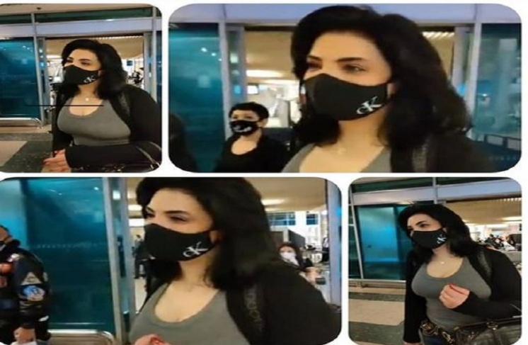 حورية فرغلي تكشف وجهها لأول مرة بعد عودتها إلى مصر... فيديو