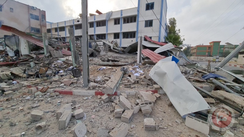 تضرر عدد من المدارس جراء العدوان الاسرائيلي المتواصل على غزة