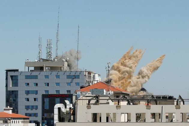 إسرائيل سلمت الولايات المتحدة “ملف استخباراتي معدل” لتبرير قصف برج الجلاء