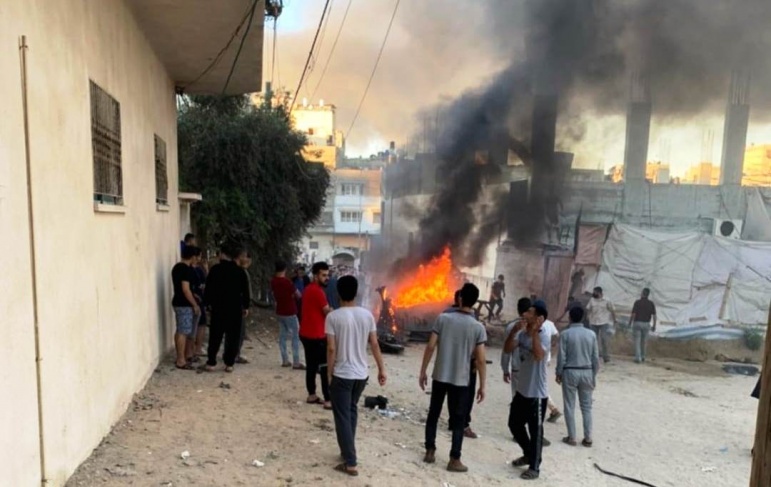 شهيد في غارة إسرائيلية شمال مدينة غزة