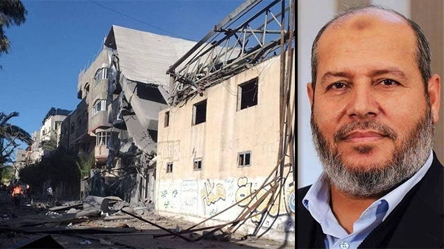 طائرات الاحتلال تدمر منزل نائب رئيس حركة حماس بغزة