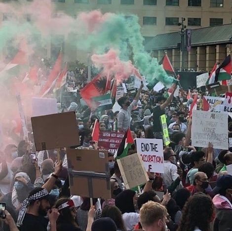 البيت الفلسطيني في كندا ينظم تظاهرة تضامنا مع الشعب الفلسطيني