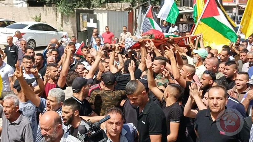 صور- نابلس تشيع جثمان الشهيد عليوي