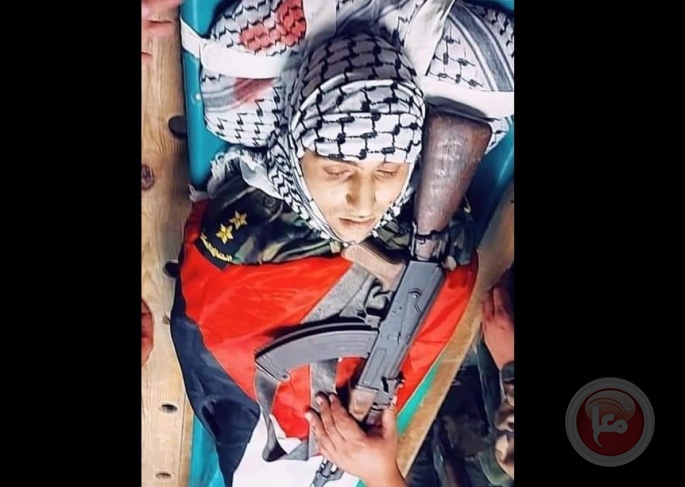 جنين تودع الشهيد ضابط الامن عثمان عيسة