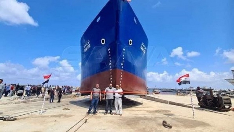 سوريا تدشن أول سفينة شحن مصنعة محليا