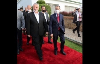 هنية يلتقي رئيس الوزراء المغربي سعد الدين العثماني