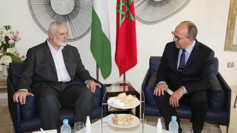 هنية يلتقي رئيس مجلس المستشارين في المغرب