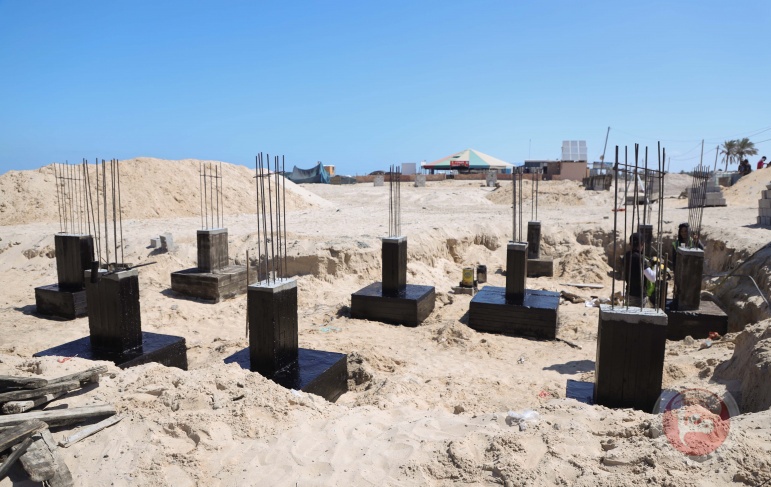 بلدية خان يونس تشرع بإنشاء متنزه العائلة على شاطئ البحر