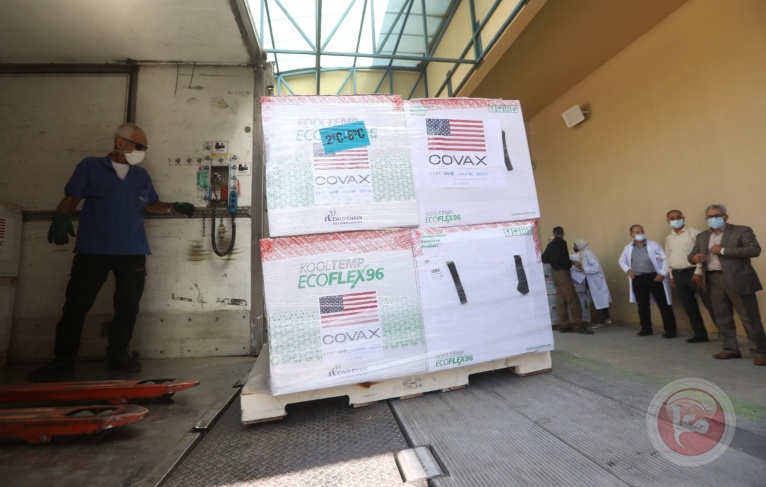 بتبرع أمريكي.. فلسطين تتسلم 500 ألف جرعة من لقاح موديرنا 