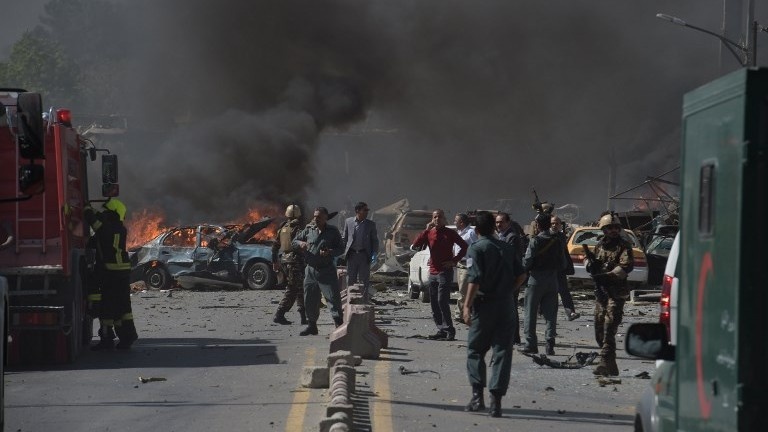 الرئاسة تدين التفجيرات التي وقعت في كابول