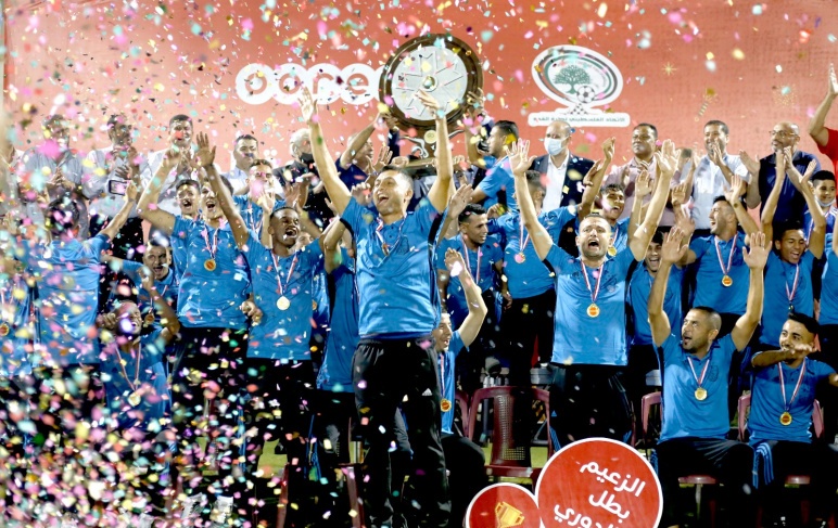 برعاية Ooredoo- تتويج شباب رفح بطلًا للدوري الممتاز لكرة القدم