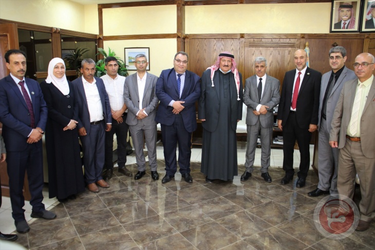 وفد من جامعة بوليتكنك فلسطين يزور جامعة الزرقاء الاردنية