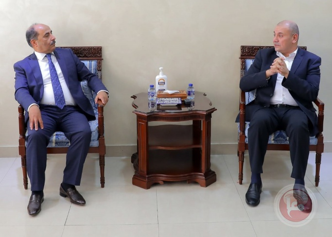 رئيس مجلس النواب الاردني يستقبل وزير الزراعة الفلسطيني