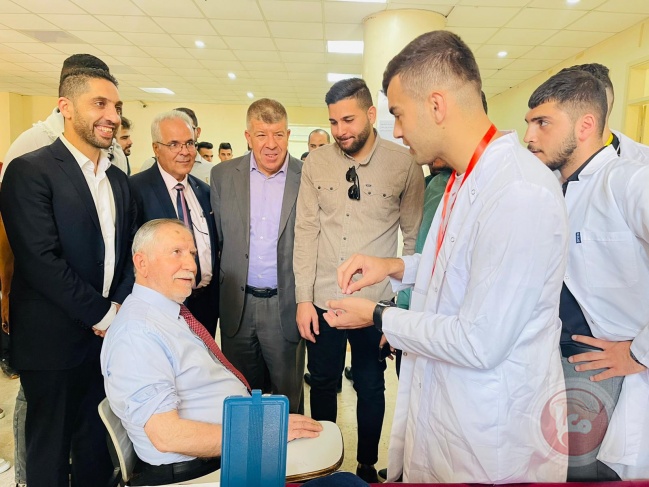 افتتاح يوم طبي توعوي في جامعة بوليتكنك فلسطين