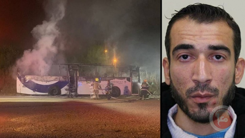 الشاباك: مواطن من غزة مكث في اسرائيل واحرق حافلة وخطط لتنفيذ عمليات 