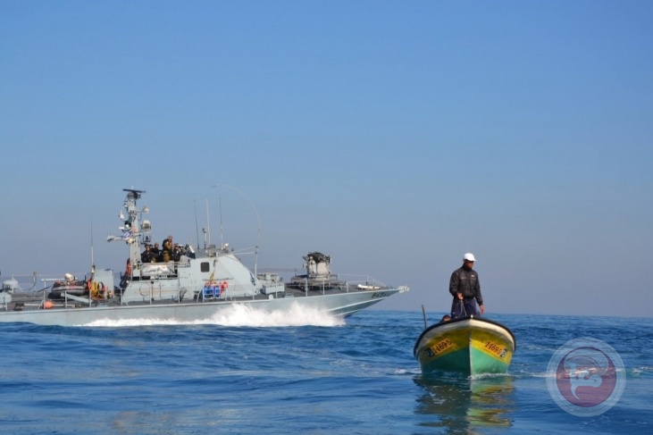 A fisherman was injured by a rubber bullet in the sea north of Gaza