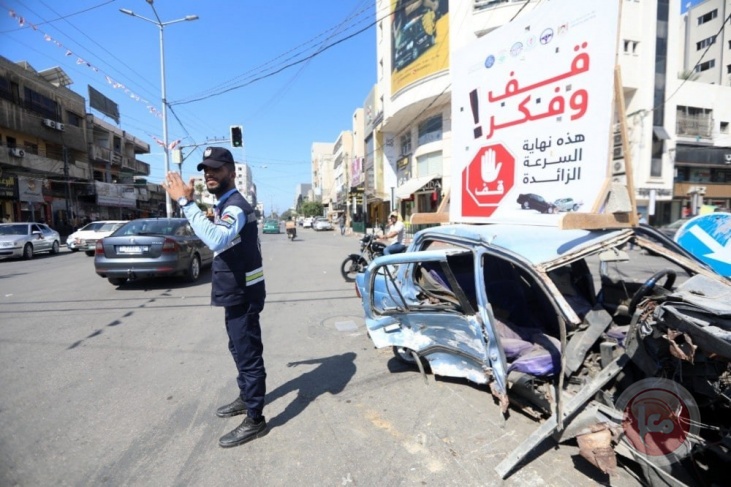غزة: وفاة و20 إصابة في 57 حادث سير خلال الأسبوع الماضي