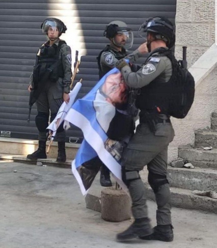 اعتداءات واعتقالات.. قوات الاحتلال تمزق صورا للشهيد أبو شخيدم