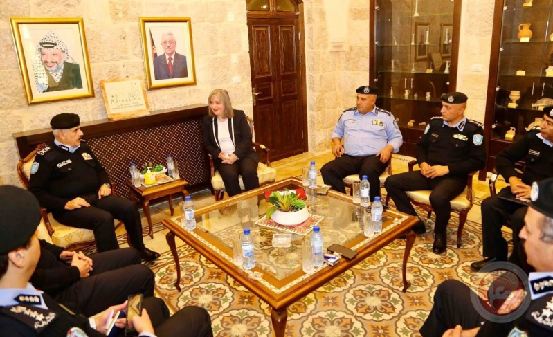 معايعة تستقبل مدير عام الشرطة الفلسطينية