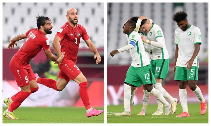 كأس العرب: &quot;الفدائي&quot; يفرّط بالفوز ويخرج متعادلًا مع المنتخب السعودي