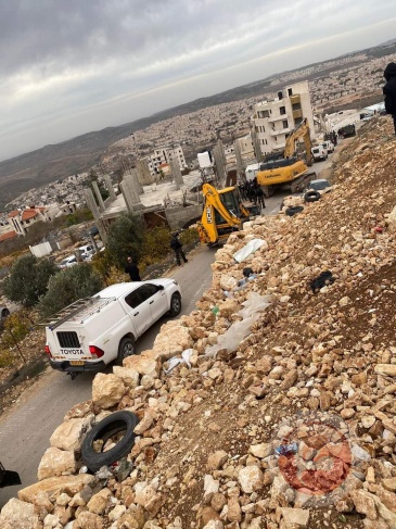 فيديو- هدم غرف زراعية وجدران استنادية في نحالين غرب بيت لحم 