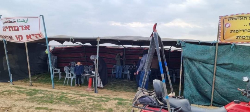 عائلة الهزيل تتسلم إخطارا لإزالة خيمة الاعتصام في النقب
