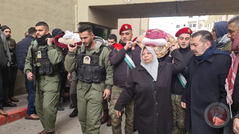 بمراسم عسكرية.. الخليل تشيع جثمان القائد بدران جابر 
