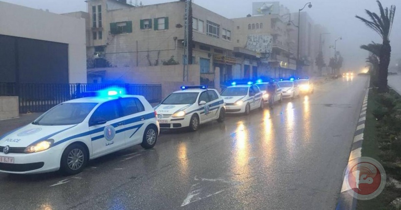 الشرطة تتعامل مع 65 حادث سير منذ بداية المنخفض