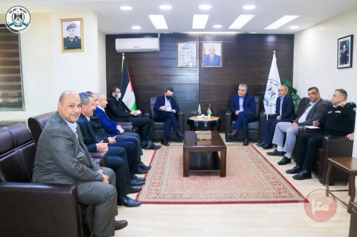 قائد الضابطة الجمركية يستقبل ممثل الرباعية الدولية في رام الله