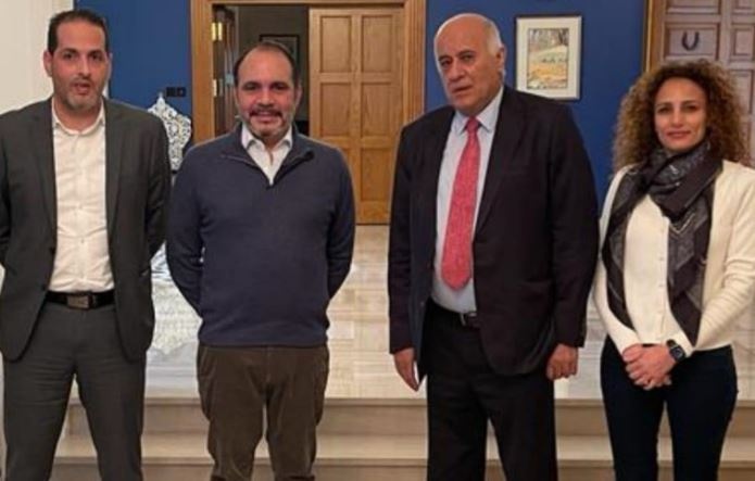 الأمير علي والفريق الرجوب يبحثان الترتيبات النهائية لبطولة القدس والكرامة