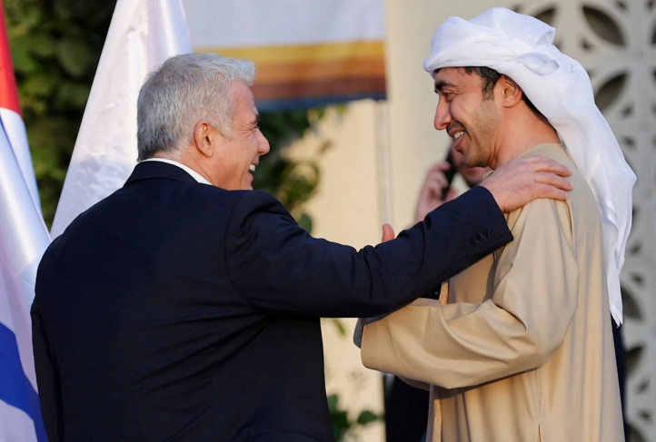زعيم المعارضة لبيد يلتقي رئيس الإمارات في أبو ظبي