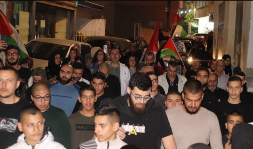 ام الفحم: قمع مسيرة منددة بعدوان الاحتلال على الاقصى واعتقال 4