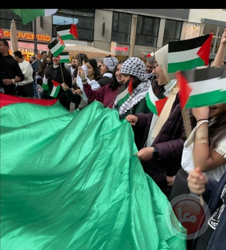 تظاهرة حاشدة لدعم فلسطين ونصرة الأقصى وسط فيينا