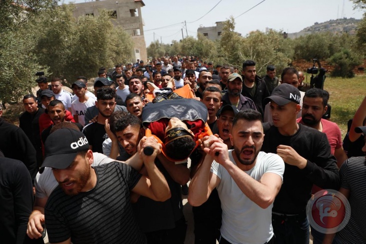 تشييع جثمان الشهيد أحمد مساد في جنين