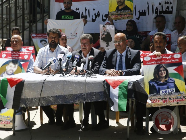 مؤسسات الأسرى تطالب بالإفراج عن الإداريين والمرضى والشهداء المحتجزة جثامينهم