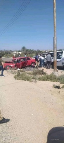 4 وفيات وإصابة آخرين في حادث سير على طريق العريش​​​​​​​