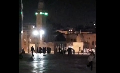 الاحتلال يقتحم الأقصى ويعتقل شابا بدعوى محاولته تنفيذ عملية (فيديو)