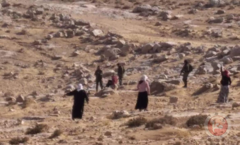 Settlers destroy a drinking water network in Kisan, east of Bethlehem
