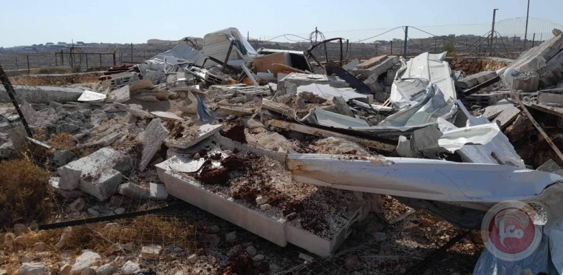 قوات الاحتلال تهدم منزلا جنوب شرق بيت لحم